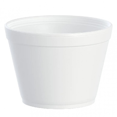 Dart 16-oz Squat Foam Container - 500/Case