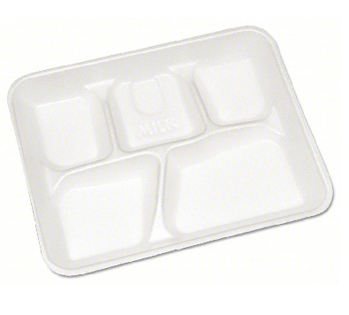 5-COMP SCHOOL TRAYS