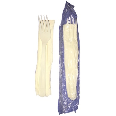 Wrapped Fork & Napkin