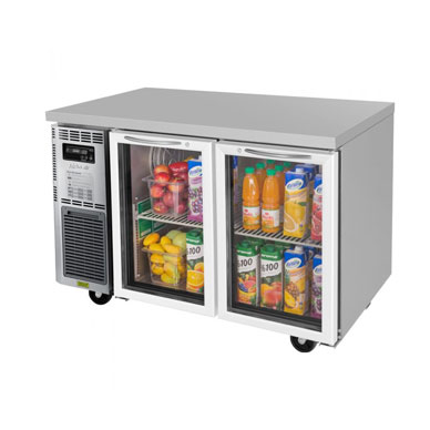 J Series Glass Door Undercounter Side Mount Refrigerator